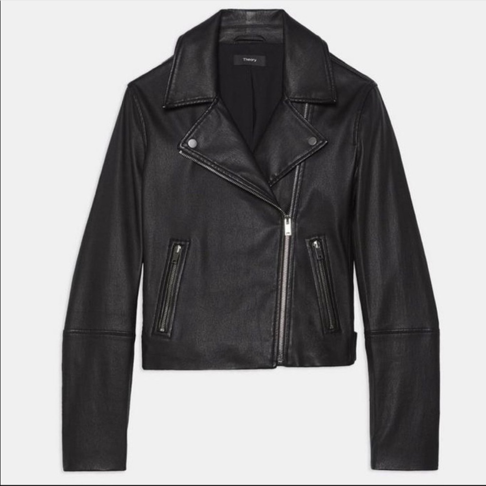 Theory Leather New Moto Jacket